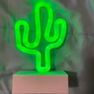 Neon cactus light